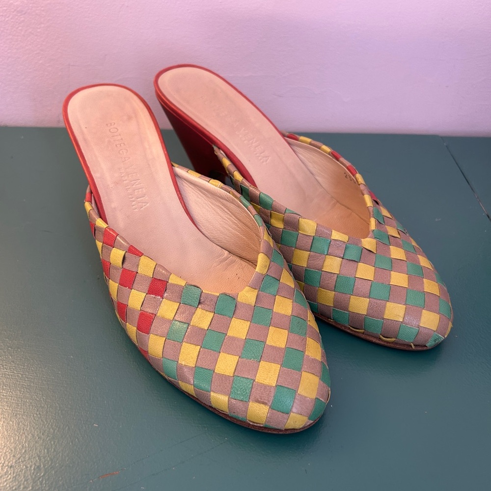 Vintage Bottega Veneta intrecciato Mules